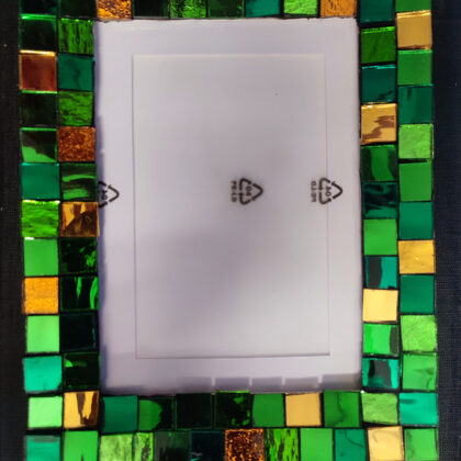 Large Photo Frame Green & Gold