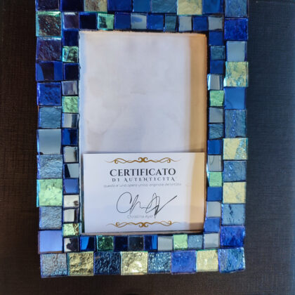 Medium Photo Frame Blue and Aqua