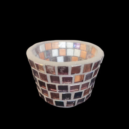 Mosaic Tealight, purple Jewel