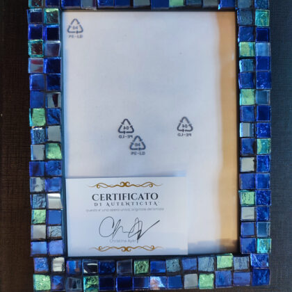 Small Photo Frame Blue and Aqua