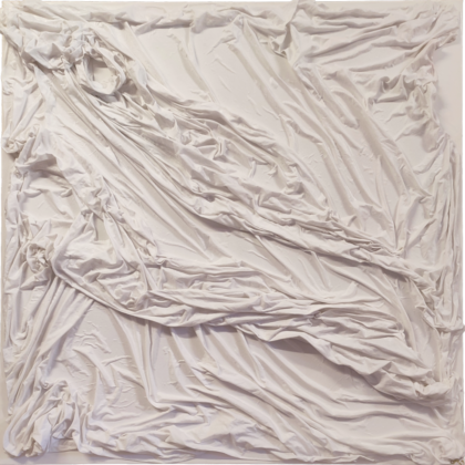 Unmade<br>100 x 100 cm, Cotton on canvas