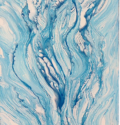 Arise<br>30 x 60 cm, enamel on canvas