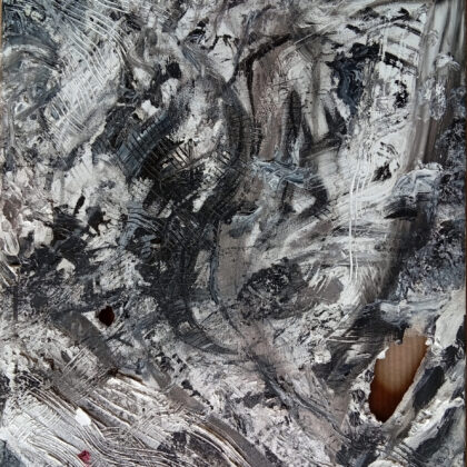 Cityscape 2<br>50 x 70 cm, oil and plaster on canvas