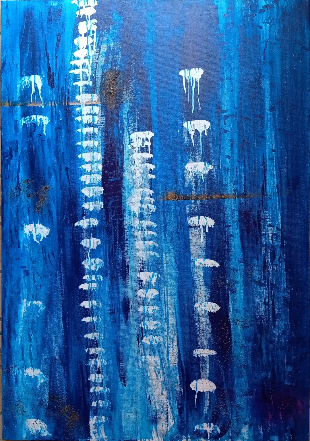 From The Deep<br>80x120cm, enamel on canvas