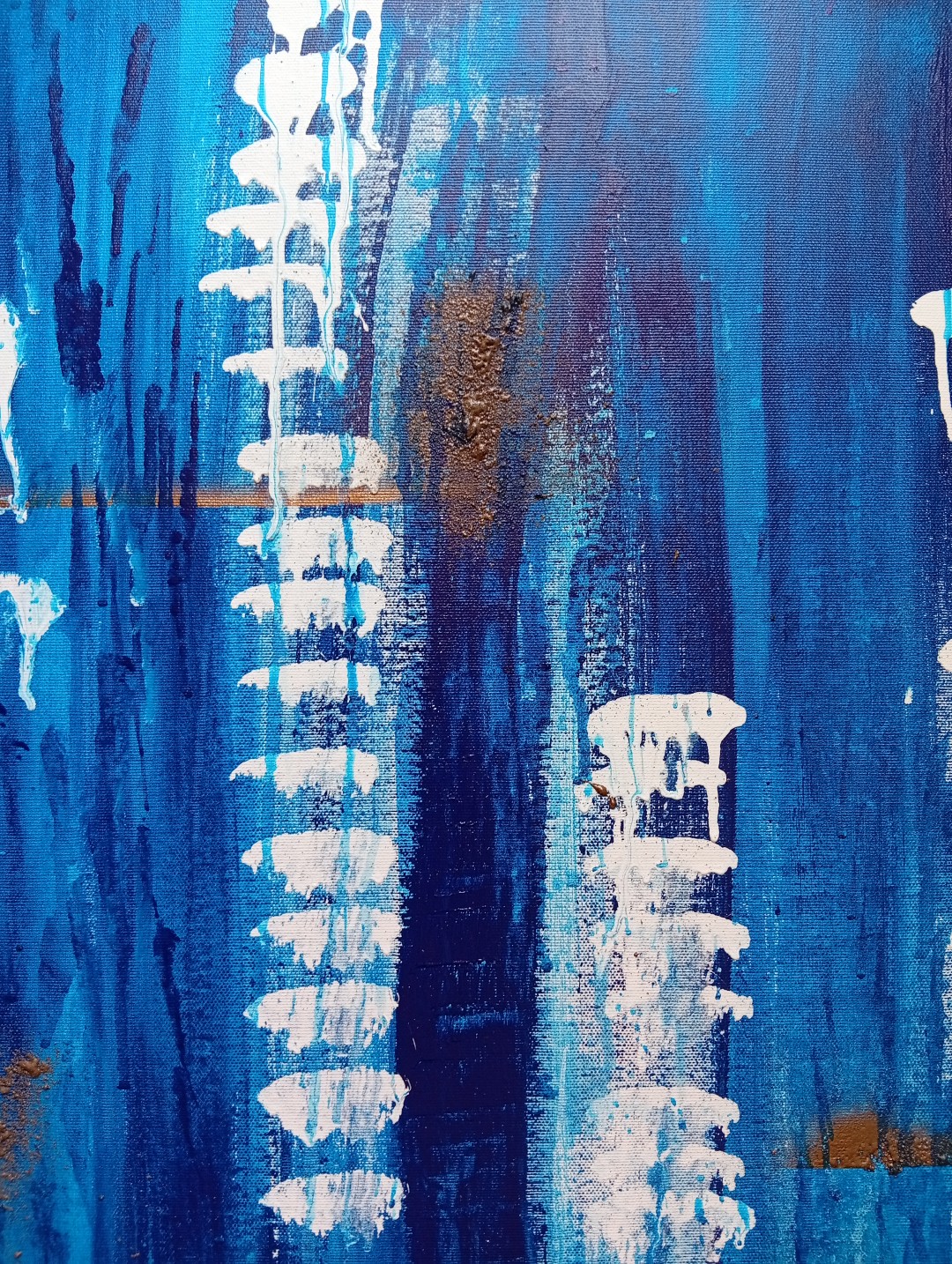 From The Deep<br>80x120cm, enamel on canvas - Image 2