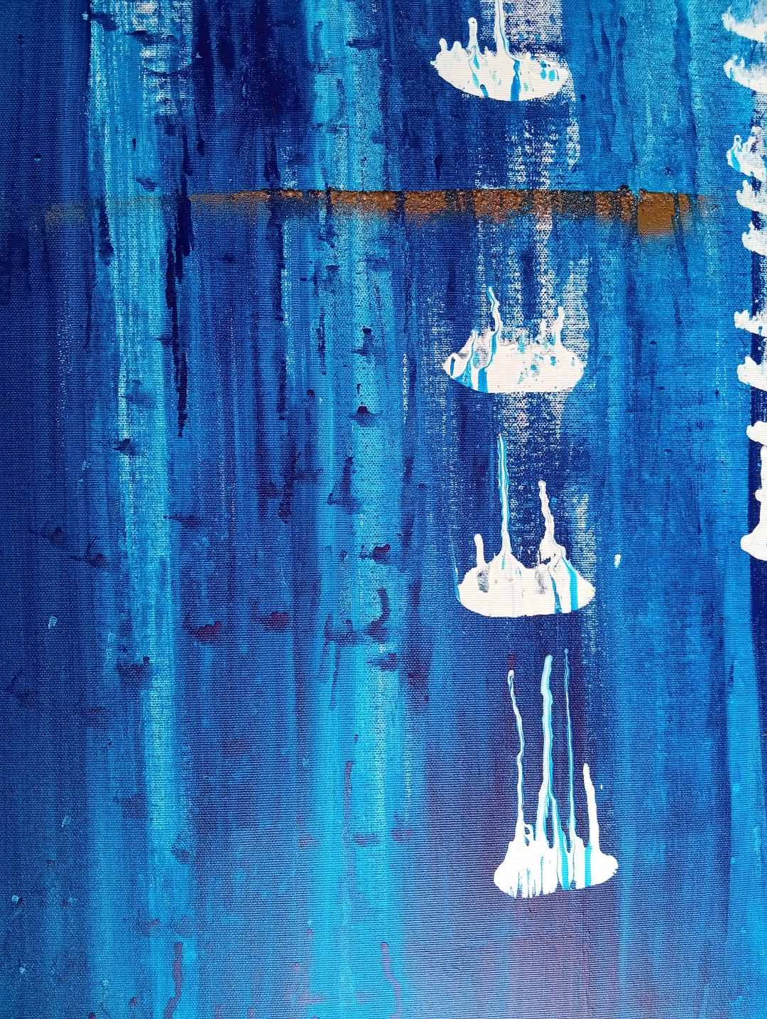 From The Deep<br>80x120cm, enamel on canvas - Image 3