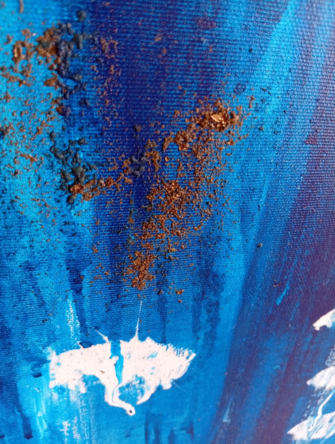 From The Deep<br>80x120cm, enamel on canvas - Image 4