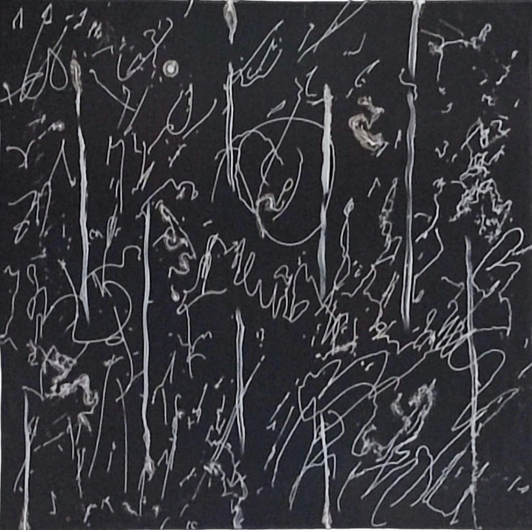 Emergent Structure I: Signal<br>50x50cm, enamel on canvas