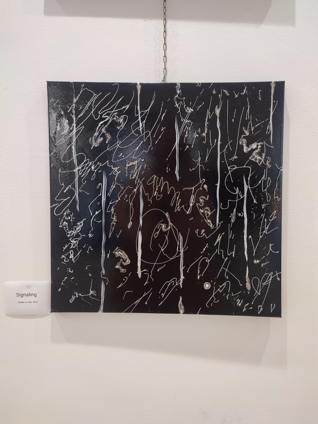 Emergent Structure I: Signal<br>50x50cm, enamel on canvas - Image 2