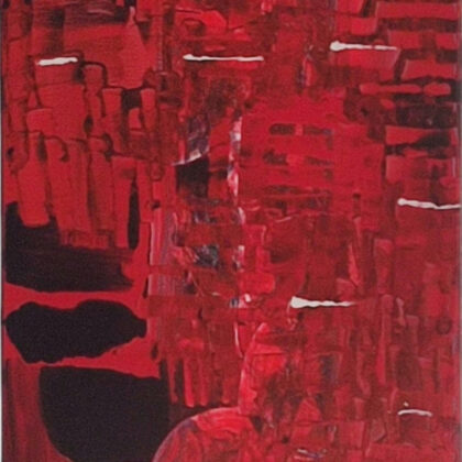 Emergent Structure III: Configuration<br>40x50cm, enamel on canvas