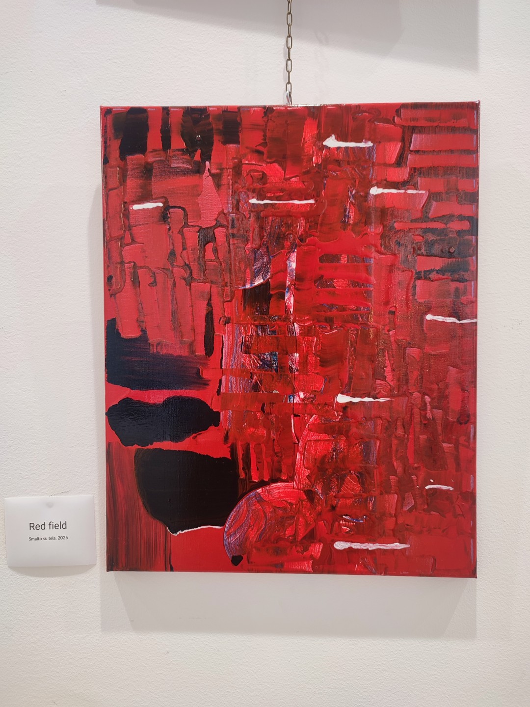Emergent Structure III: Configuration<br>40x50cm, enamel on canvas - Image 2