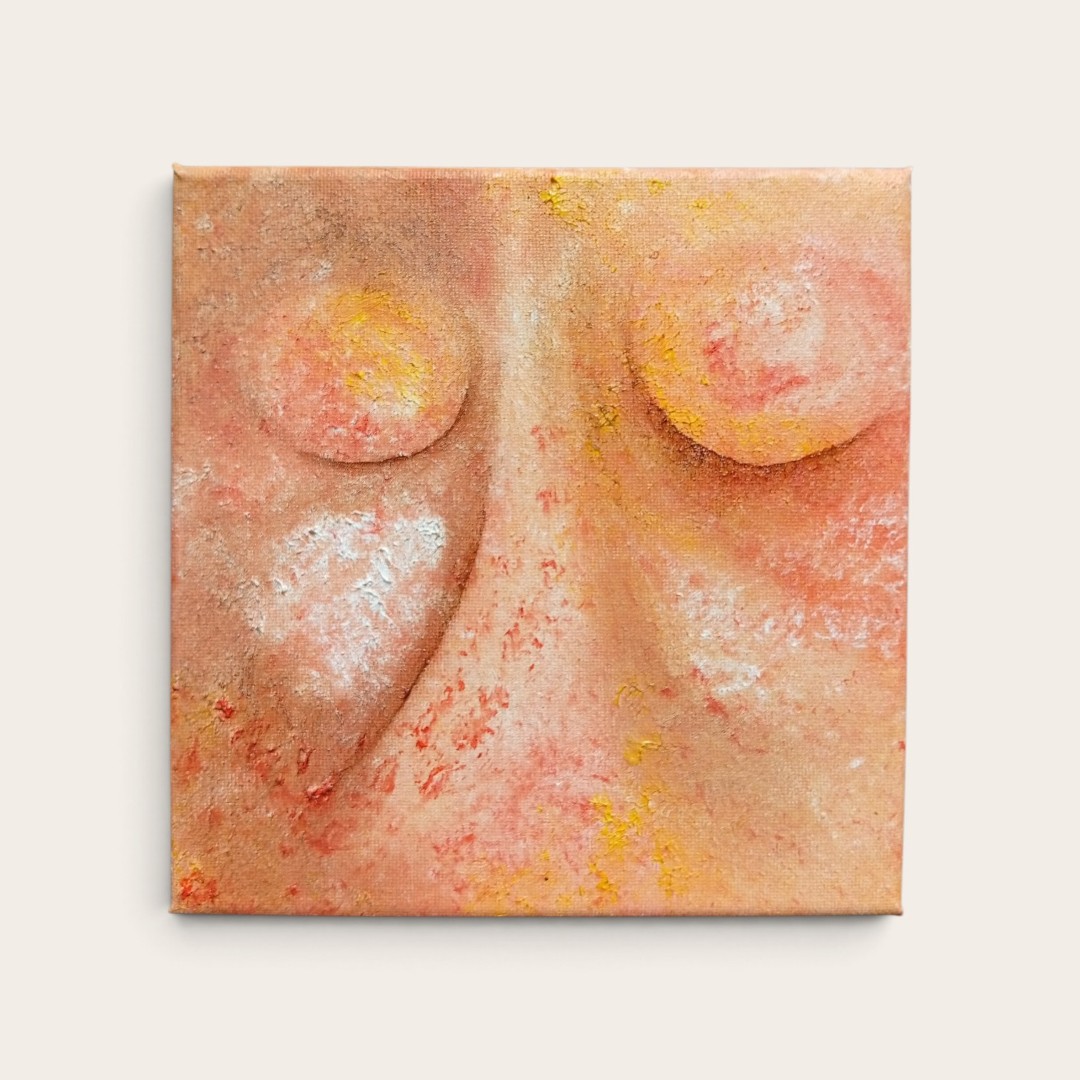 Watchers 1<br>20x20cm, oil on canvas
